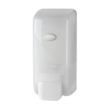 Pearl white zeepdispenser wit