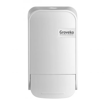 Quartz White foamdispenser 400ml tbv toiletseatcl/ 8133040, Groveko-logo