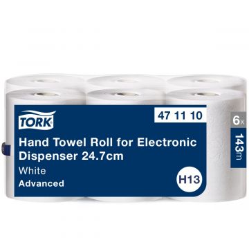 Tork handdoekrol Enmotion 24,7cm 6x143m. wit, 24,7cm (32)