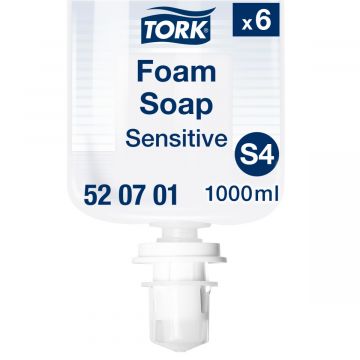Tork Schuimhandzeep voor gevoelige huid S4 dermatologisch getest 6 x 1 liter