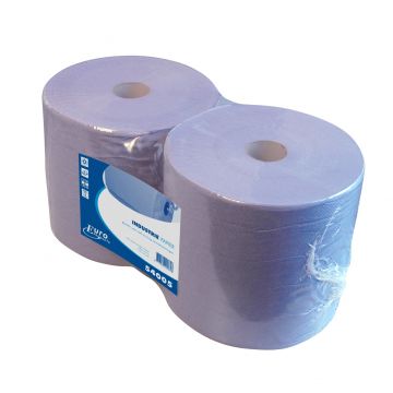 EcoWipe Poetsrol Maxi Industrie blauw 2 x 380 meter 26 cm breed (48)