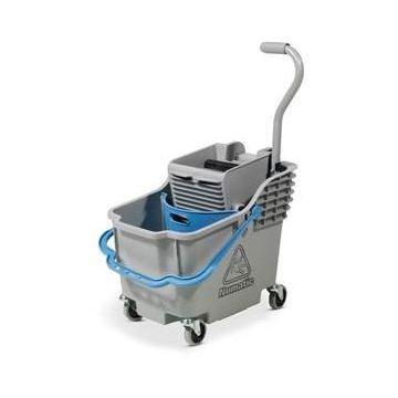Rolemmer HB 1812 grijs met blauwe hendel