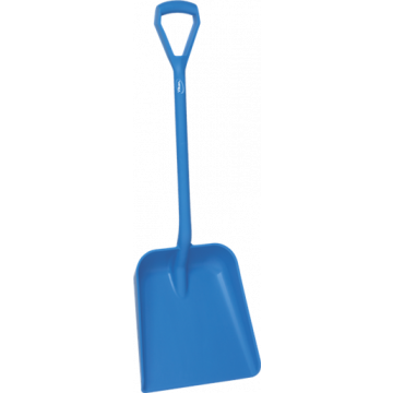 Vikan schop D-greep korte steel blauw