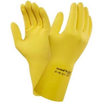 Huishoudhandschoen latex Ansel geel XL