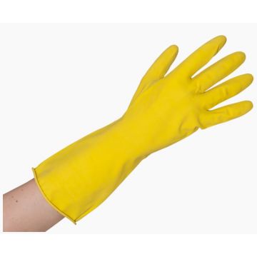 Huishoudhandschoen latex geel XL per paar
