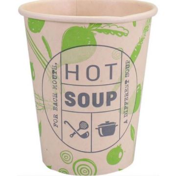 Soepbeker bamboe 250ml/8oz 1000st