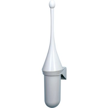 PlastiQline toiletborstelhouder wit PQBrush voor wandmontage