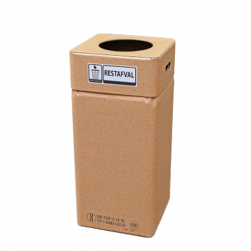 Rest Afvalbak karton, hoogte 60 cm Grote ronde opening