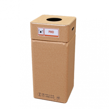 PMD Afvalbak karton, hoogte 80 cm Kleine ronde opening