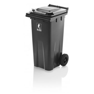 Afvalcontainer Kliko grijs 120 L