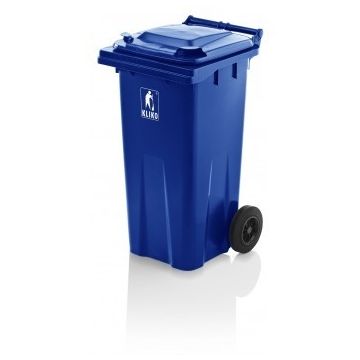 Afvalcontainer Kliko blauw 120 liter