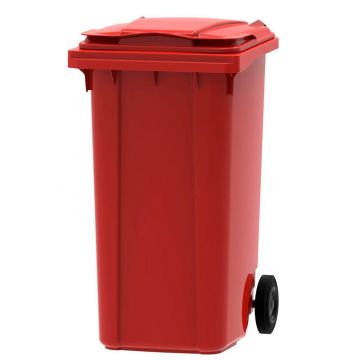Afvalcontainer Kliko rood 240 L.