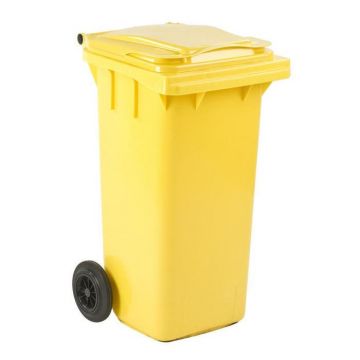 Afvalcontainer Kliko geel 240 L.