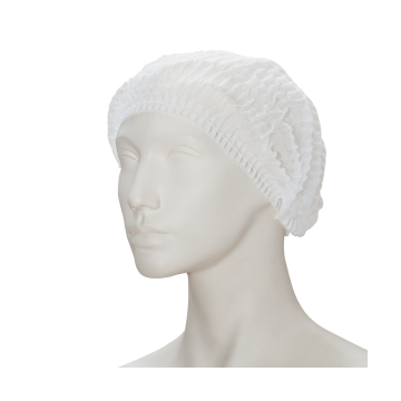Baret nonwoven clipcap wit XL 10X100