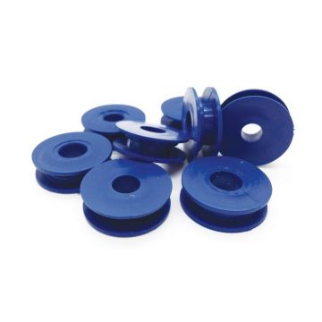 Detectable bore single retaining clip