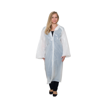 Bezoekersjas PE Wit XL Doos à 500st
