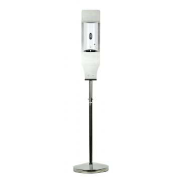 RVS paal voor desinfectie dispenser