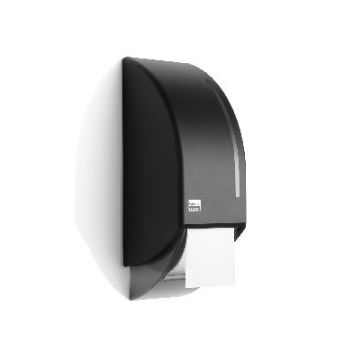 Satino Black systeemtoiletroldispenser zwart 