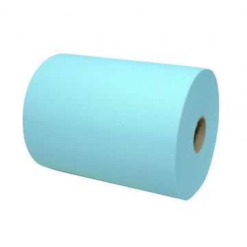 EcoWipe handdoekrol Mini Matic XL blauw 2 laags,  6x165m.