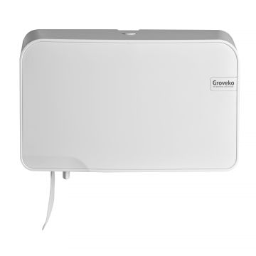 Quartz White Duo toiletrolh. trad/comp Max dia 15cm 208x330x145 (120) Omlabelen