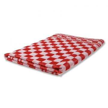 Keukendoek blok 50x50 cm. rood 3 stuks