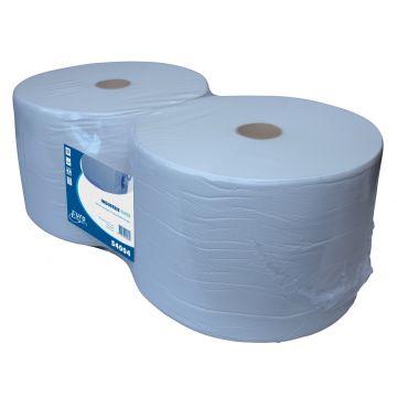 Euro industrierol blauw 1 laags recycled 2x1000 meter 23 cm breed (24)