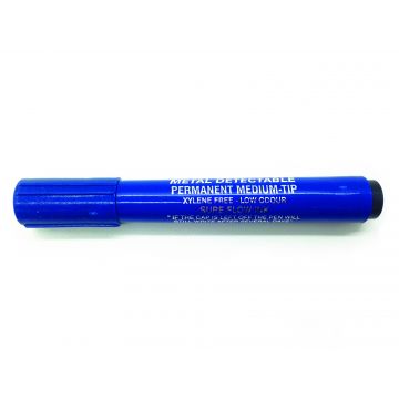 BST Detecteerbare permanent marker pen zwart 10 stuks