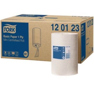 Tork poetsrol mini blanco zonder koker M1 - 11 x 120 meter