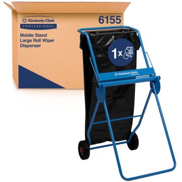 Kimberly Clark mobiele vloerdispenser metaal
