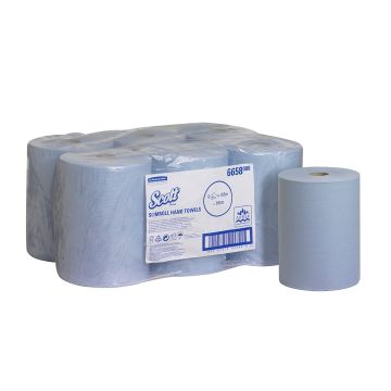 Scott Slimroll handdoekrol blauw 6x165m. t.b.v. dispenser 06953