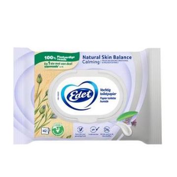 Edet Vochtig toiletpapier panthenol 7 x 42 doekjes