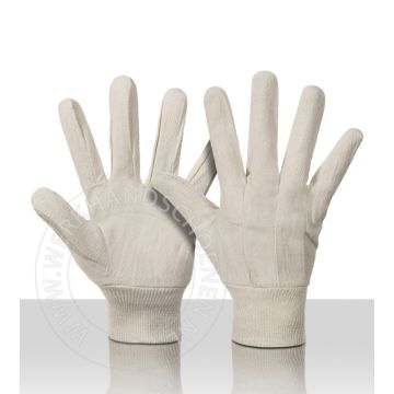 Handschoen katoen keper tricot boord Maat 10