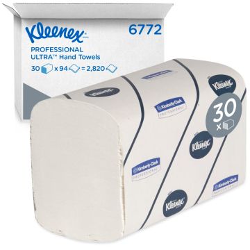 Kleenex handdoek wit 2 laags  41,5 x 21,5 cm 30 x 94 vel