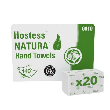 Scott handdoek natura C-vouw 20x140v(28) wit, 2 laags, 33 x 25cm (28)
