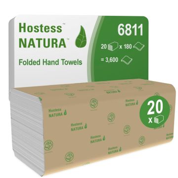Scott Natura handdoek Z-vouw natuurwit 2 laags 25 x 23 cm 20 x 180 vel