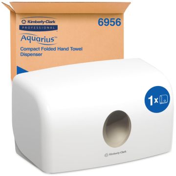 Kimberly Clark Aquarius handdoekdispenser mini wit