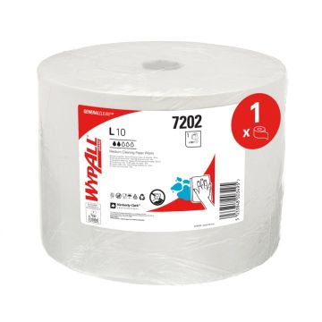 Wypall L10 Extra+ poetsrol wit 1 laags 1000 vel