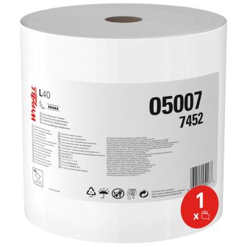 Wypall L40 poetsrol wit 1 laags 750 vel
