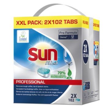 Sun All in 1Proffesionele vaatwastabletten 200 stuks