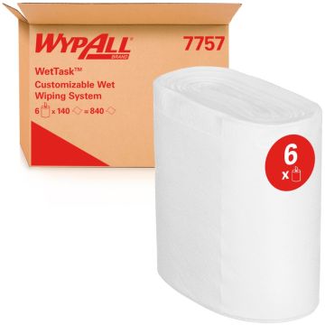 Kimtech® Wettask™ DS Poetsdoeken Rol / Wit