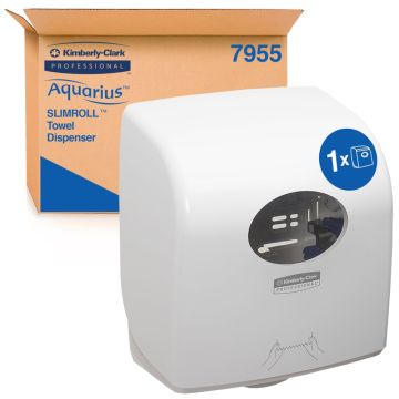 Kimberly Clark Aquarius slimroll dispenser wit