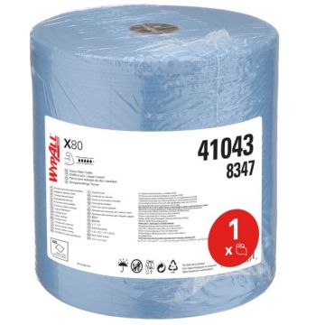 Wypall X80 poetsrol blauw 455 vel
