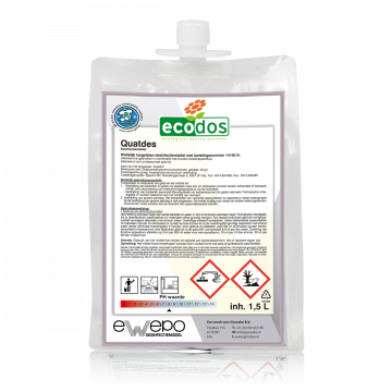 Ewepo Ecodos Easy desinfectie 2x1,5 L. Quatdes - Toelatingsnummer 14100 N.
