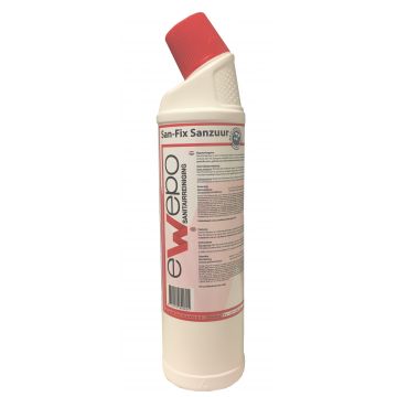 Ewepo San-Fix Sanzuur fles 750 ml. Periodieke sanitairreiniger