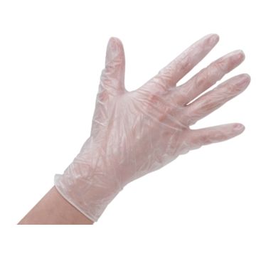 Handschoen vinyl poeder wit S (100) high quality 4040 0451