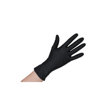 Handschoen nitriel ongepoederd zwart premium Onyx plus 100 stuks - Maat XL
