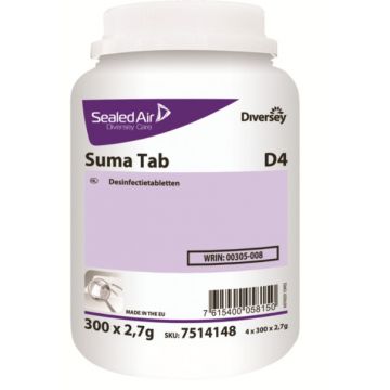 Suma Tab D4 chloortabletten 4 x 300 stuks - 7321 N