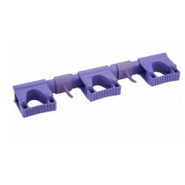 Vikan Hi-Flex ophangsysteem paars 3 klemmen 2 haken