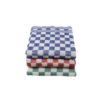 Keukenhanddoek 55x55 cm. blauw wit 3x Per 3 stuks