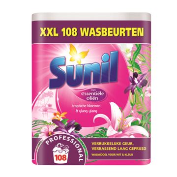 Sunil waspoeder Tropische bloemen 7.56kg Ylang 108 wasbeurten